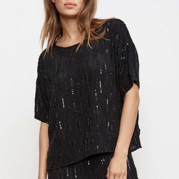 velvet sequin top